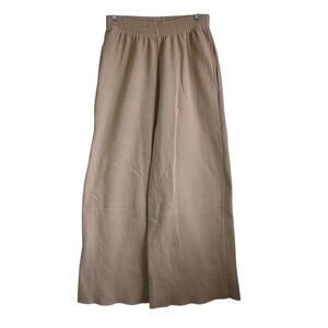 Wide Leg Tan Skater Sweats by White Fable Size Medium